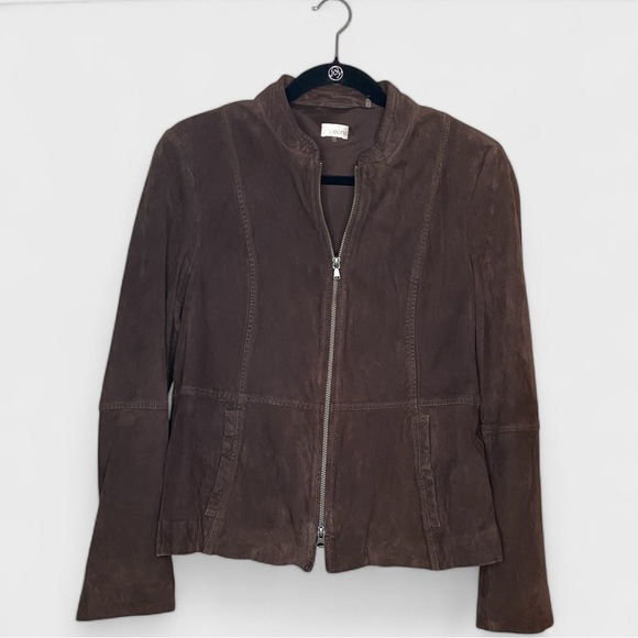 ecru Jackets & Blazers - ECRU suede jacket, brown, size 10